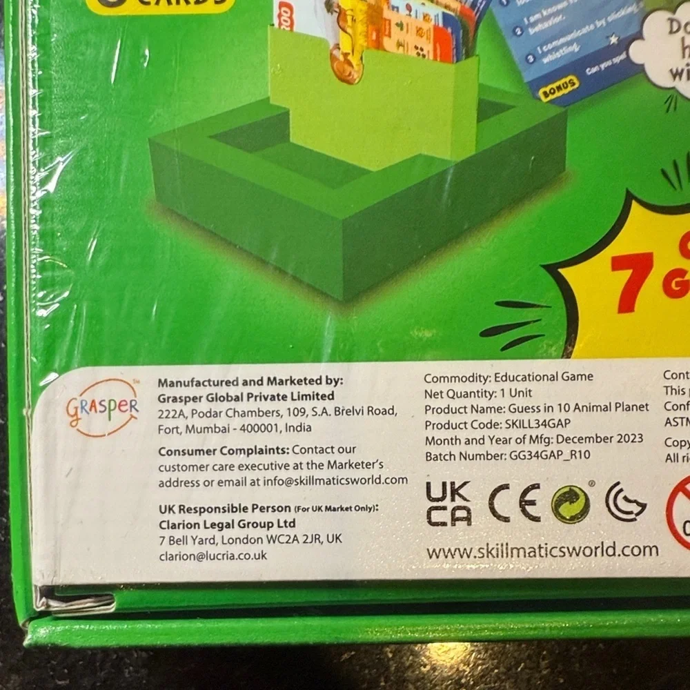 NEW Skillmatics Guess in 10 Animal Planet Kids Card Game